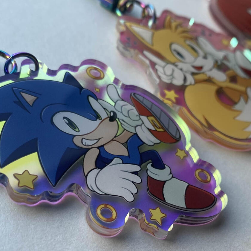 Acrylic keychains of my designs